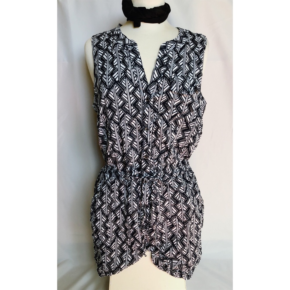 Lucky Brand SOLD OUT Zigzag Printed Romper